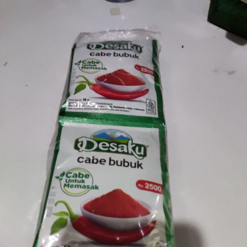 

cabe bubuk desaku renteng isi 10