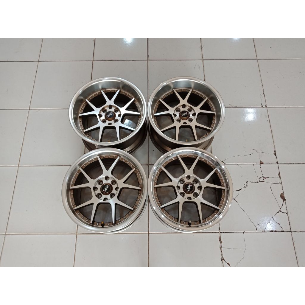 velg seken celong hsr dogiay r16 spek 7,5/8.5 pcd 4x100/114 masuk ke brio jazz yaris vios avanza xen