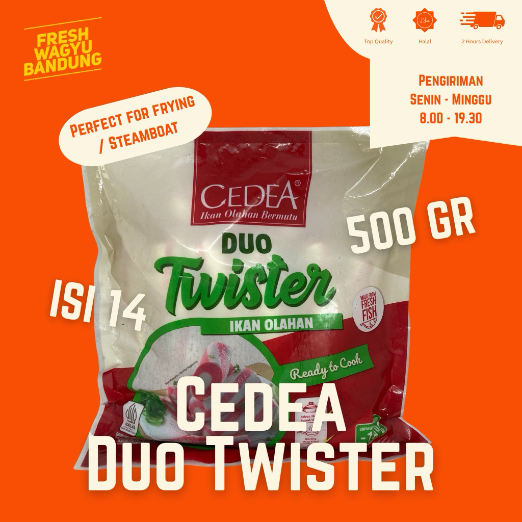 

CEDEA DUO TWISTER BASO IKAN 500G SUKI SHABU STEAMBOAT HALAL PREMIUM