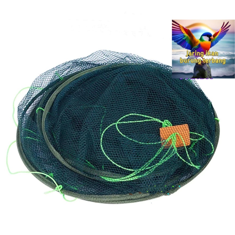 Perangkap Bubu Anco Tangkul Jaring Lipat Bulat Alat Pancing Jala Penangkap Ikan Udang Kepiting