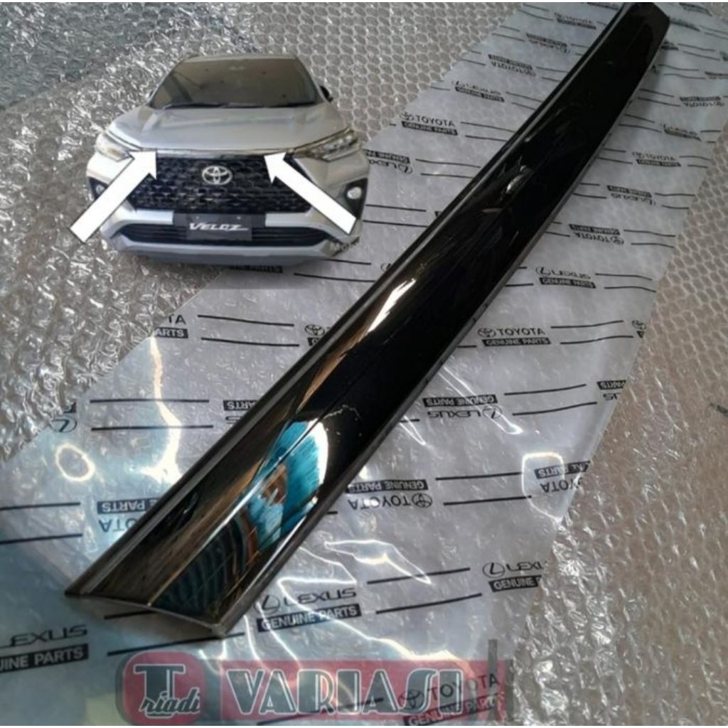 list gril depan avanza veloz 2022 black chrome
