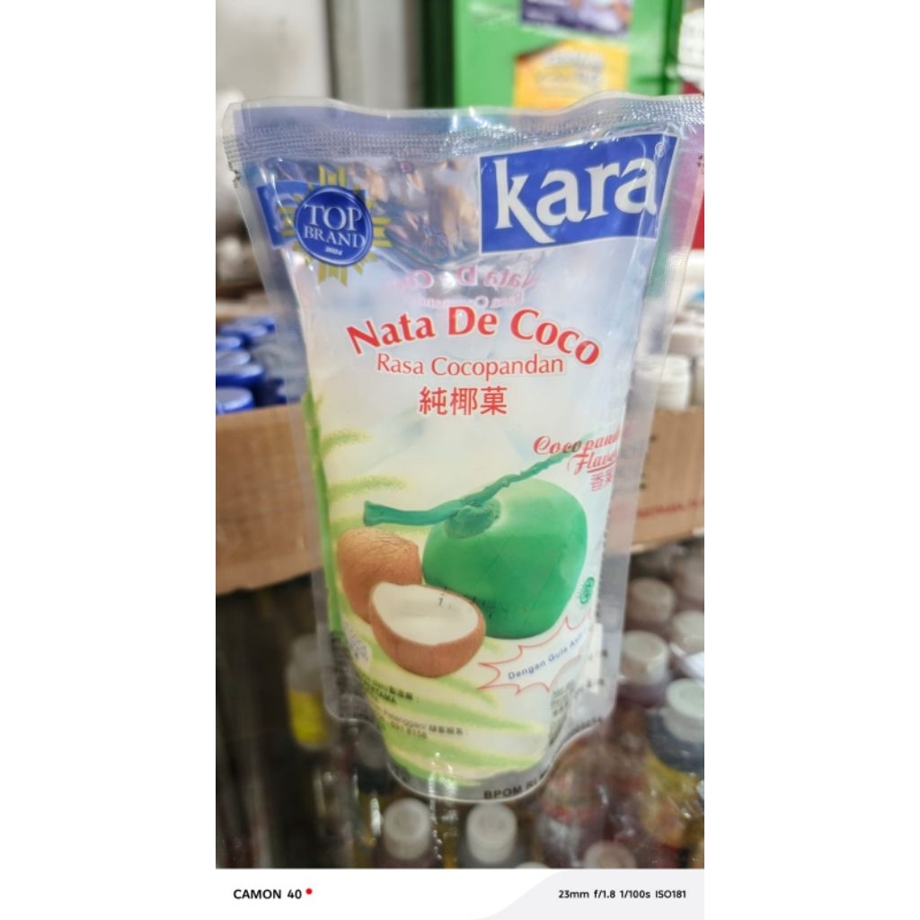 

Nata de coco - kara - rasa coco pandan kemasan 250g