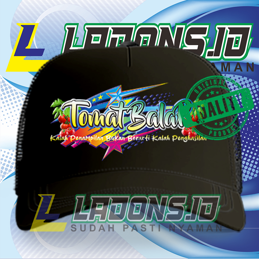 LADONS.ID TOPI TRUCKER JARING PREMIUM TOMAT BALAP