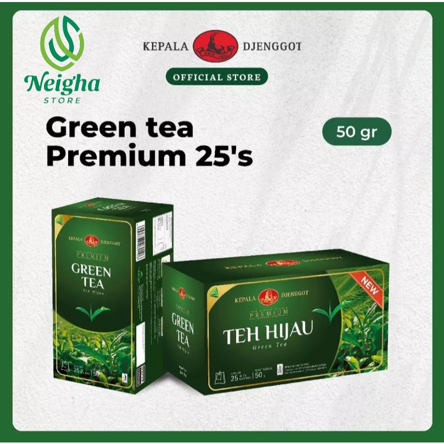 

Teh Hijau Premium Kepala Djenggot Green Tea 50 gram Isi 25 Kantong BPOM Halal