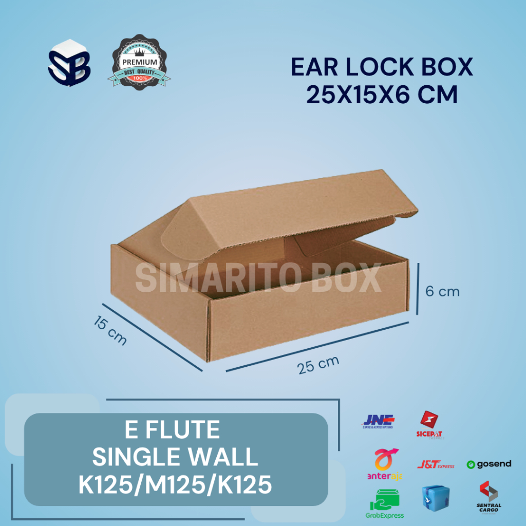 

Kardus Ear Lock Coklat 25x15x6cm – Tebal & Kuat | Packing Barang / Hampers | Bisa Custom Cetak