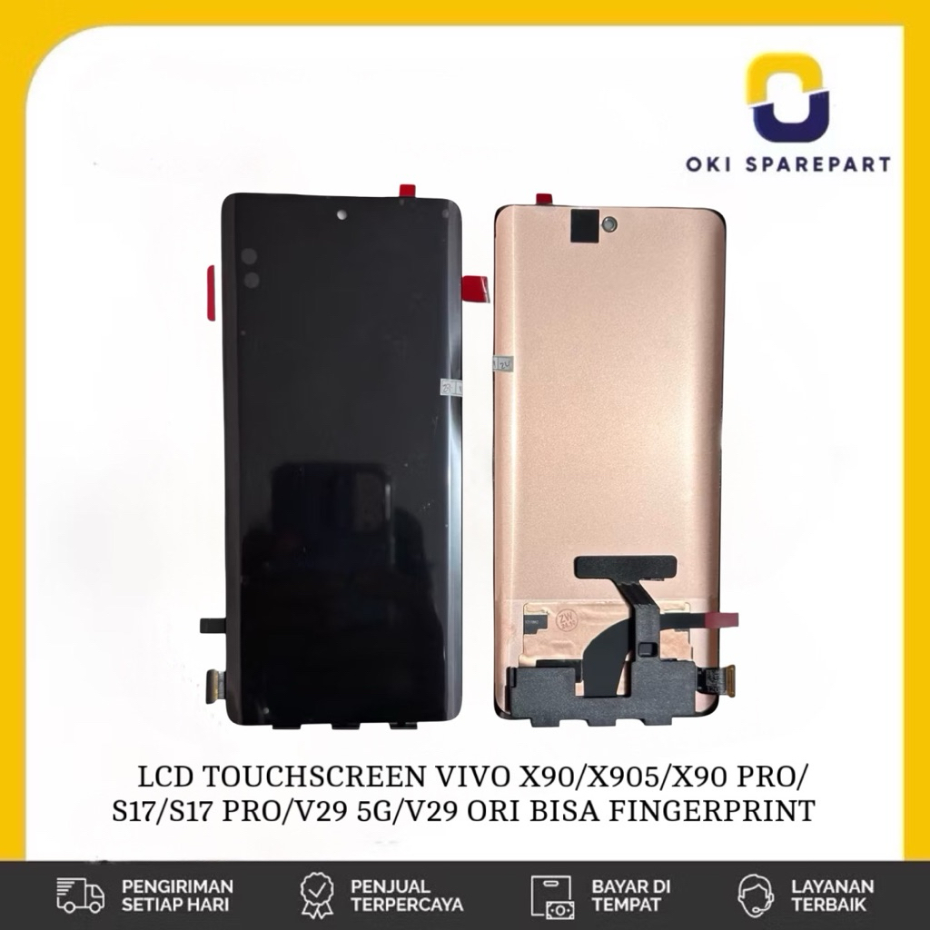 LCD TOUCHSCREEN VIVO X90/X905/X90 PRO/S17/S17 PRO/V29 5G/V29 ORI BISA FINGERPRINT