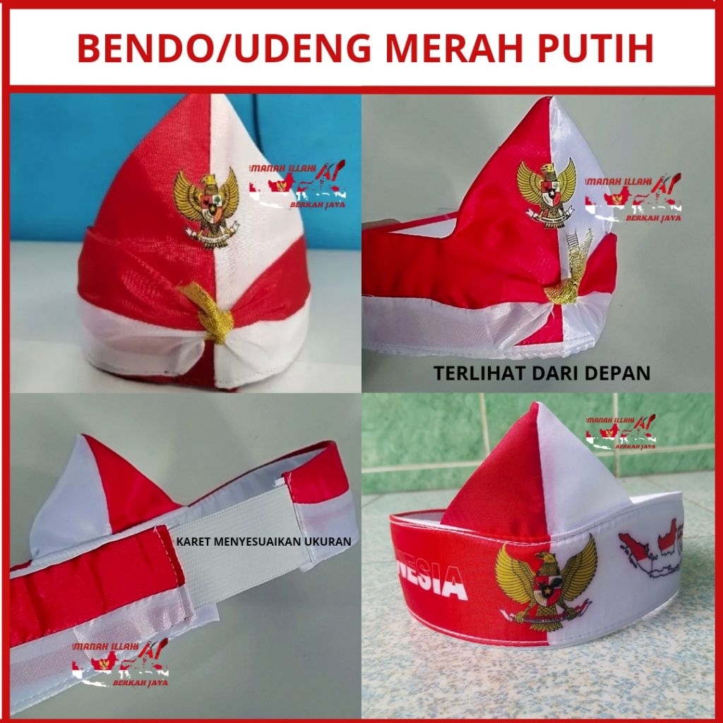 BENDO IKAT KEPALA MERAH PUTIH 17 AGUSTUS