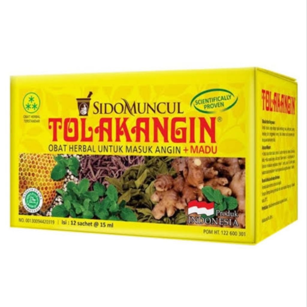 

Tolak angin cair 1 bok isi 12 sachet