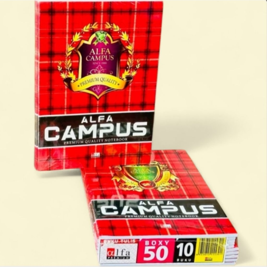 

[ 10 Buku ] Buku Tulis BigBoss BMCampus/ ALFA/BMB Campus 50 Lembar