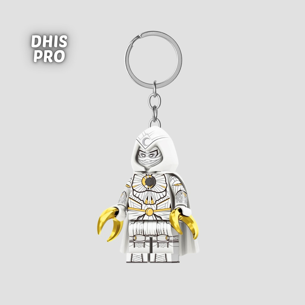 Dhis Project Gantungan Kunci LEGO Minifigure Moon Knight Marvel