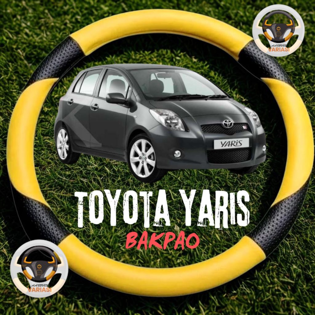 Cover stir mobil Toyota Yaris BAKPAO sarung stir variasi sabit pelindung stir semua type mobil