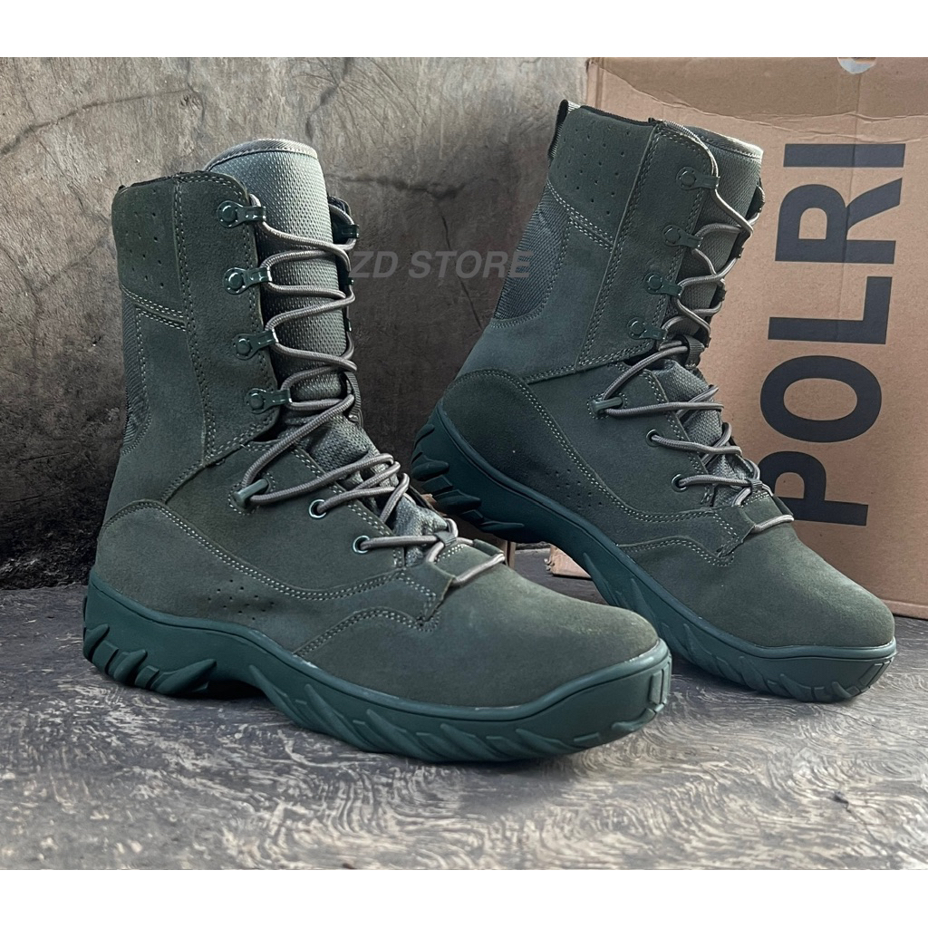 Sepatu PDL TACTICAL HIJAU BRIMOB JATAH 2023/Sepatu PDL HIJAU BRIMOB POLRI 2023