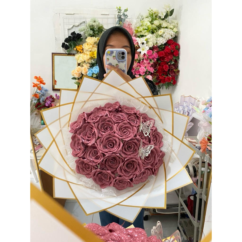 

Buket Pita satin