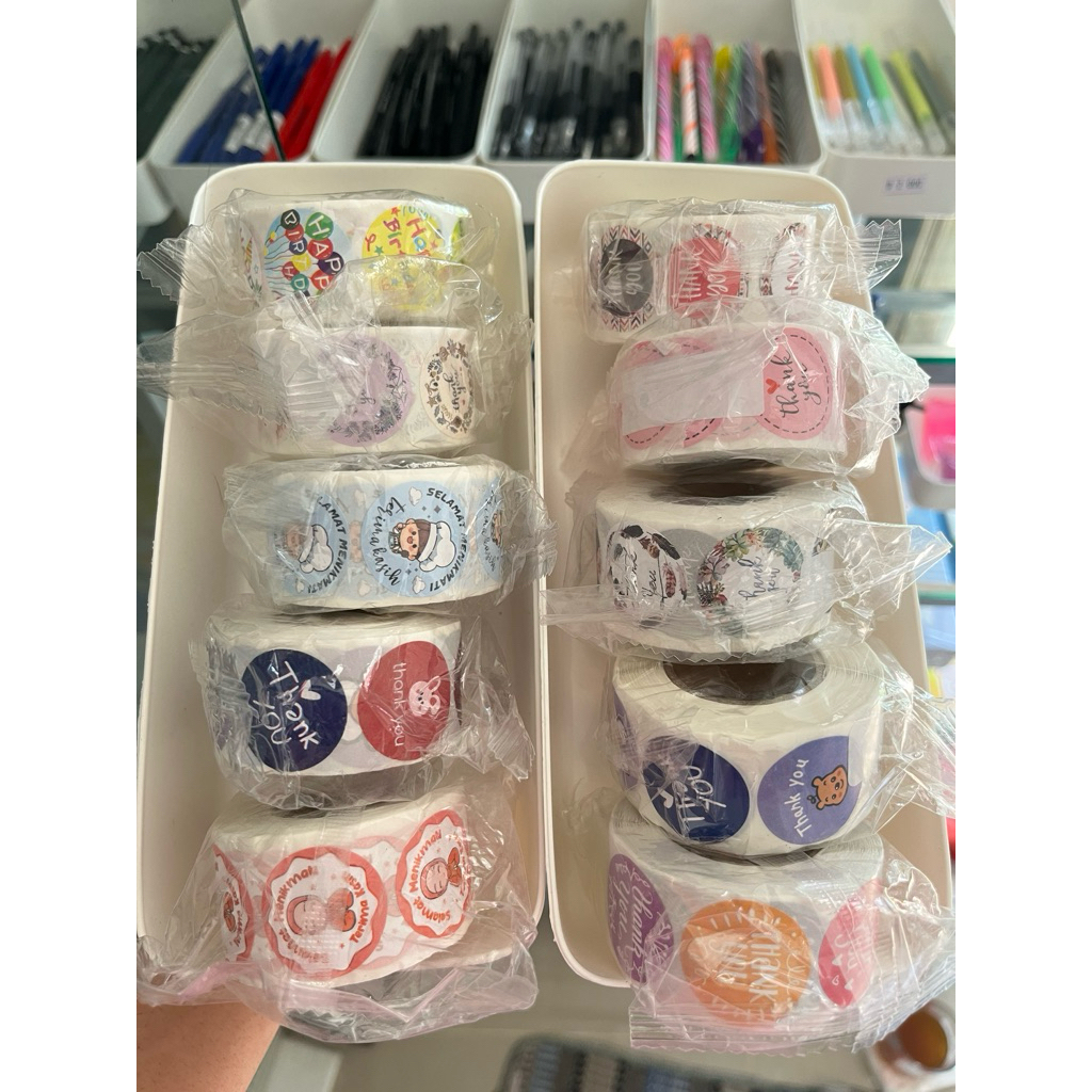 

Stiker Label Gulung Thanks You Happy Birthday dan Selamat Menikmati