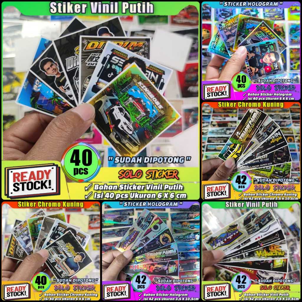 

Stiker TCI Mobil Basuri Kotak Isi 40 pcs SUDAH DIPOTONG Bahan Vinyl Putih Anti Air