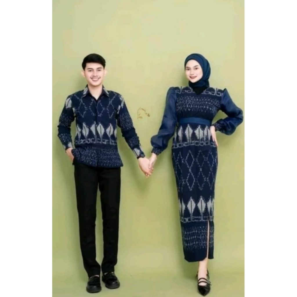 GAMIS TERBARU, GAMIS TENUN KOMBINASI, TENUN WANITA, TENUN JEPARA