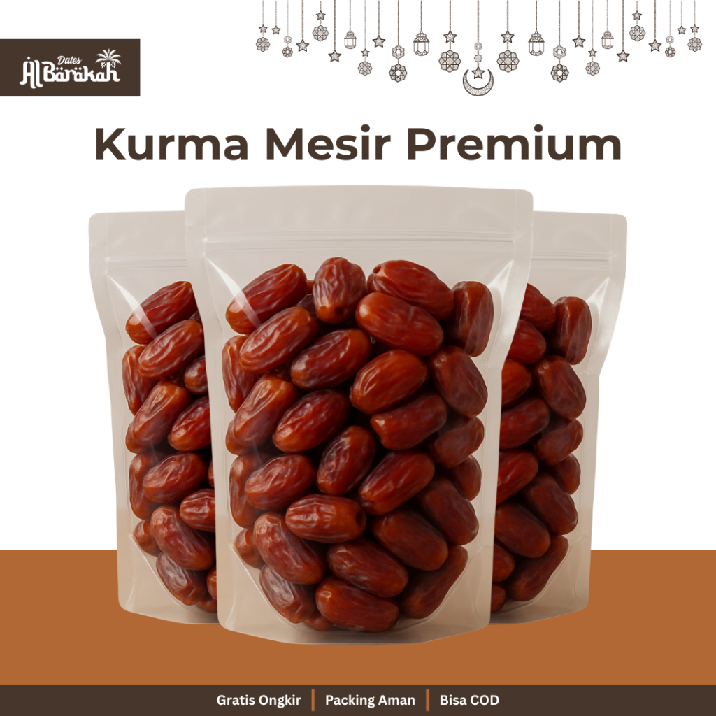

Kurma Mesir Madu Kualitas Premium Egytian Selected Dates