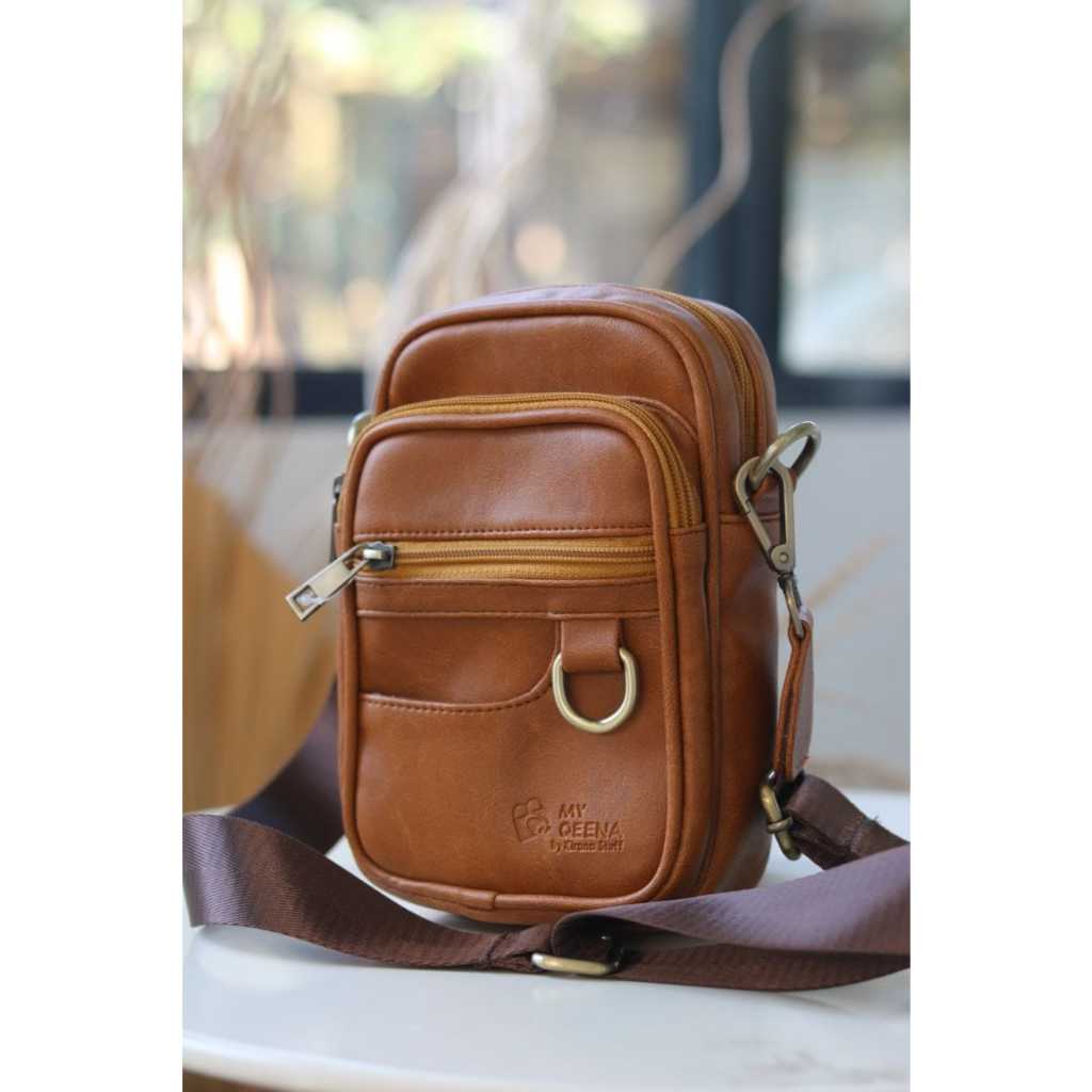 Anggada - Tas Pinggang HP Selempang Kulit