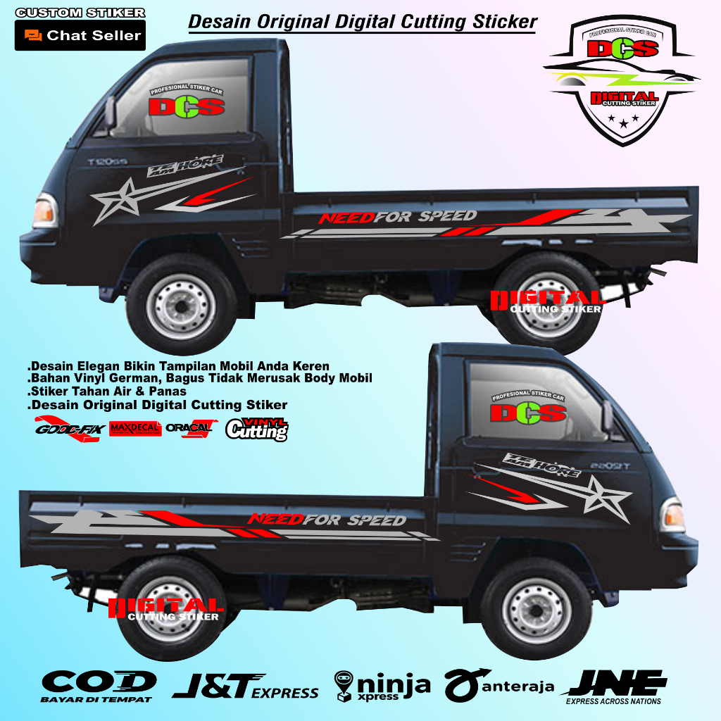 Stiker mobil pickup carry futura Stiker Pickup stiker Striping Mobil Pickup