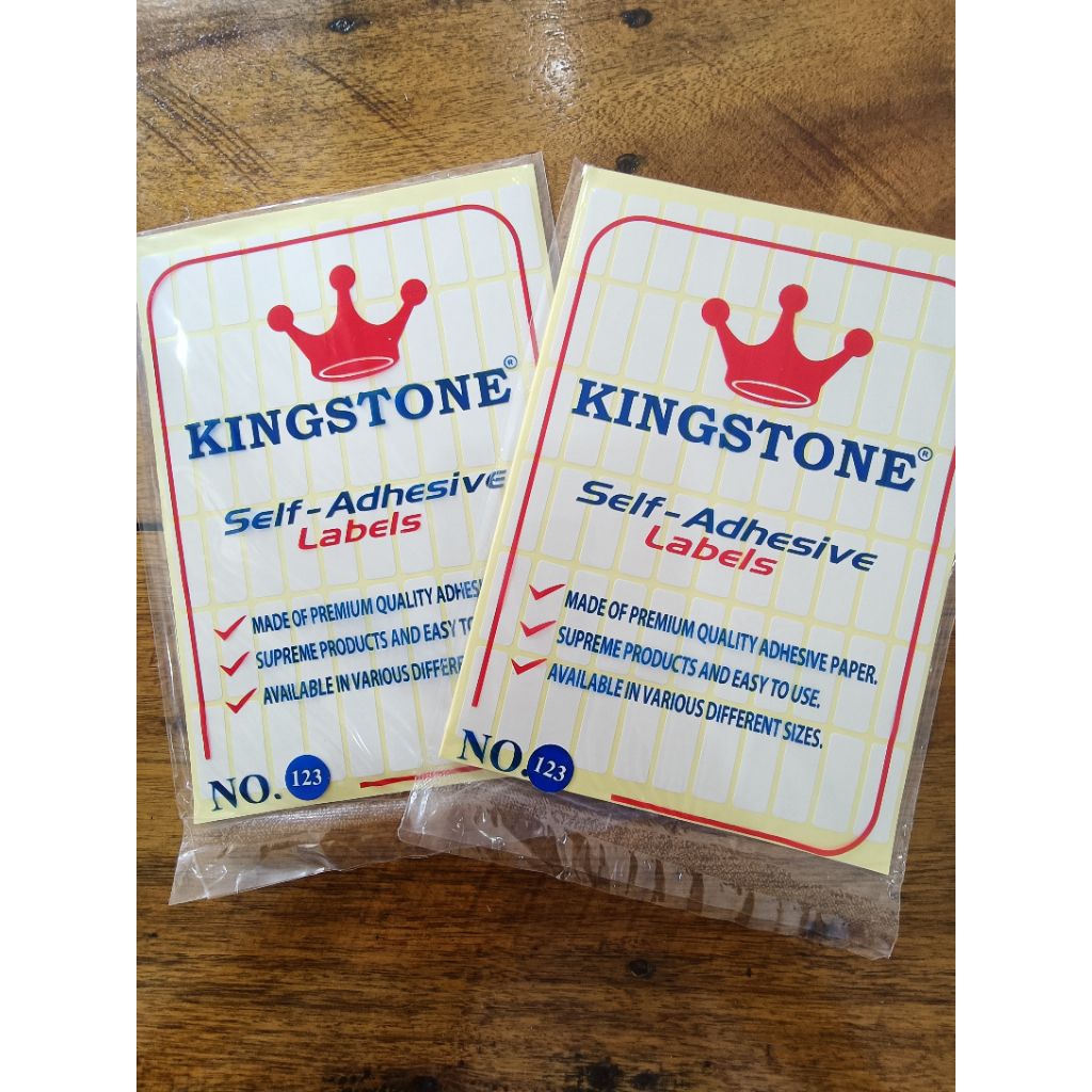 

KINGSTONE STICKER LABEL NO 123