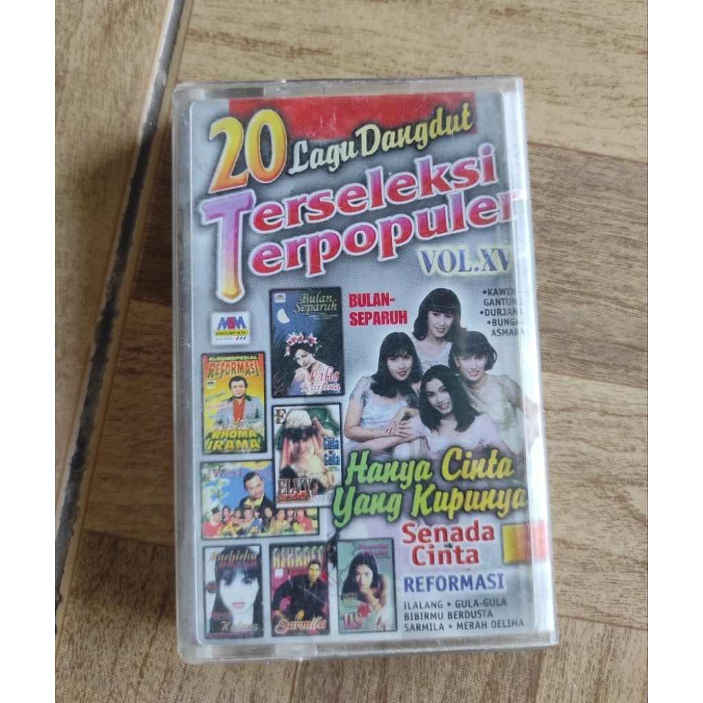 kaset pita 20 lagu dangdut terseleksi,terpopuler