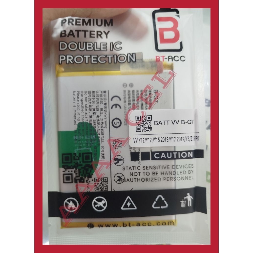 BATRE BATREI HP FOR VIVO Y12 / Y15 / Y17 B-G7 ORI