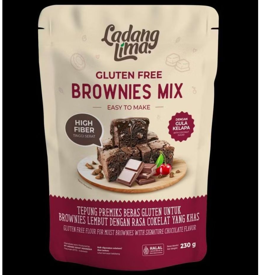 

LADANG LIMA BROWNIES MIX GLUTEN FREE