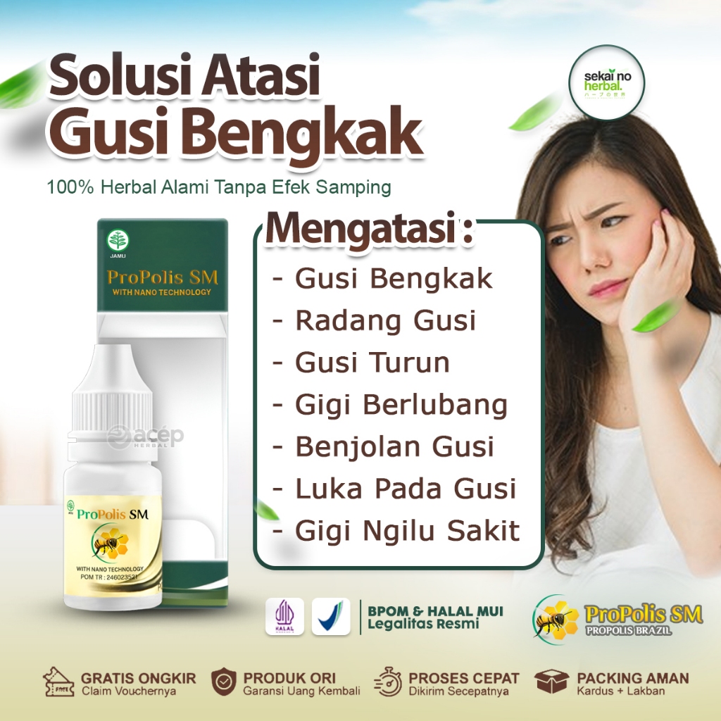 Obat Radang Gusi, Obat Gusi Turun, Obat Gusi Bengkak, Obat Gusi Bernanah, Obat Gusi Berdarah, Obat G
