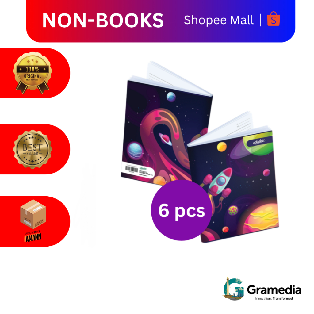 

Gramedia MKG - Estudee Buku Tulis K Kwarto 38 Space Isi 6