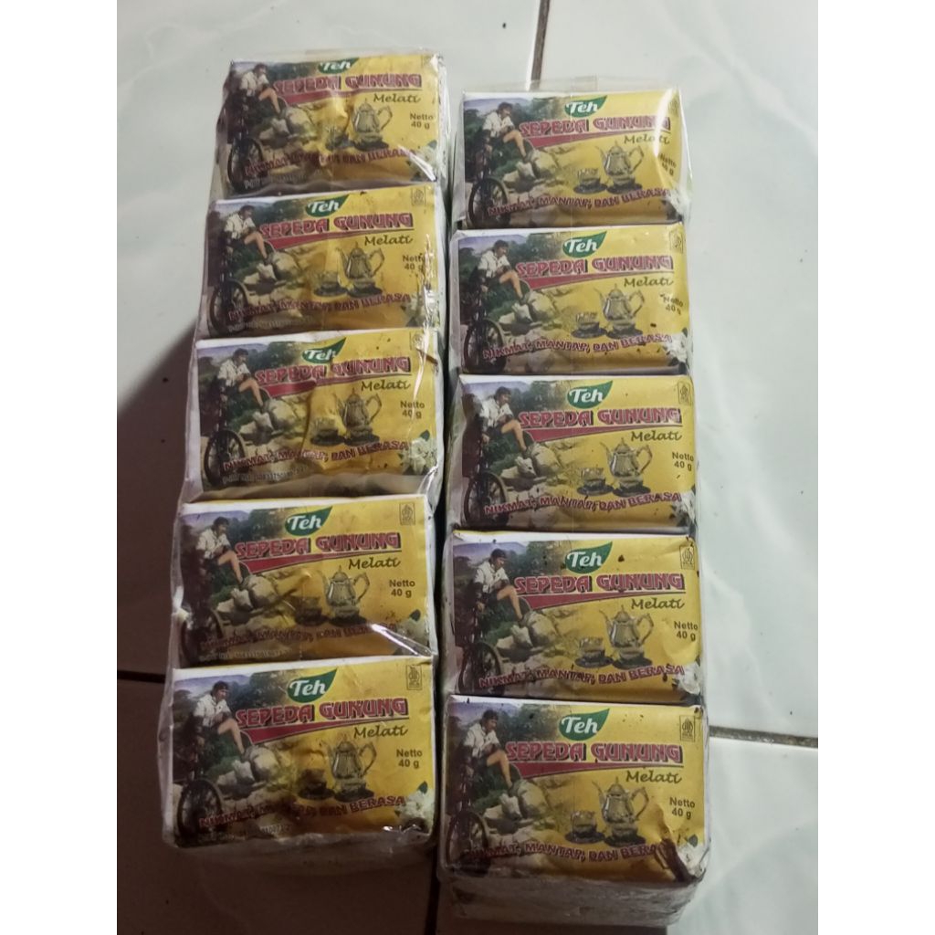 

Teh tubruk sepeda gunung 1 slop isi 10pcs @40gram teh melati