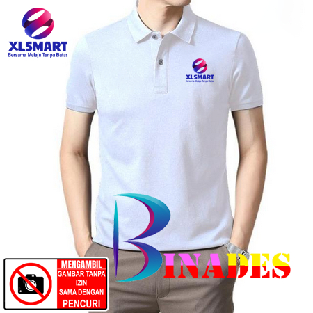 Jual Baju Kaos Kerah Model Polo XL SMART - Bersama Melaju Tanpa Batas kaos Wangky BINADES