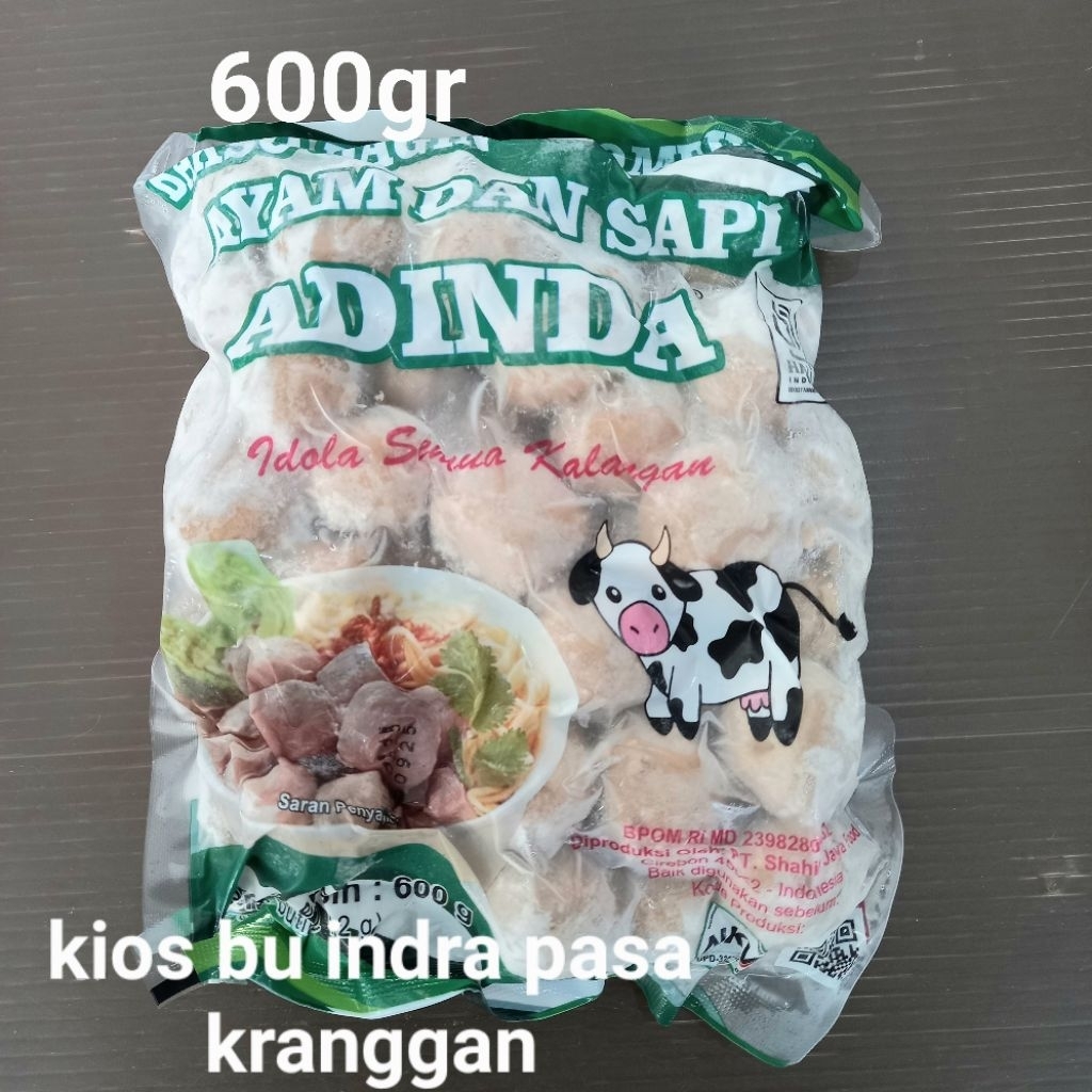 

bakso ayam dan sapi adinda 600 gr baso meat ball