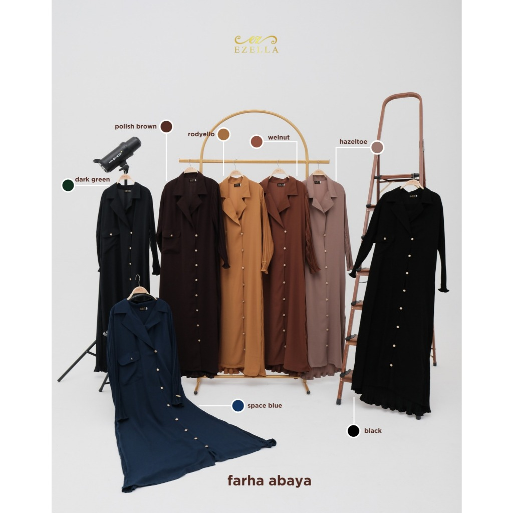 Ezella l Farha Pleats Set Khimar