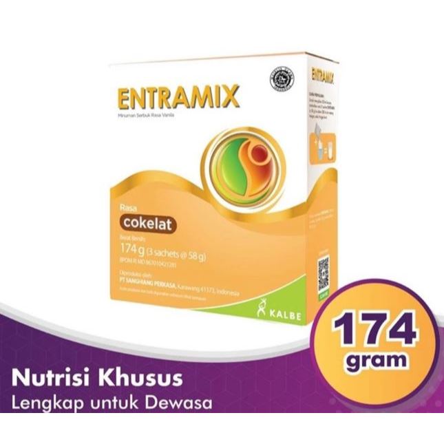 

Entramix Rasa Coklat 174 gr Nutrisi Lengkap Dewasa