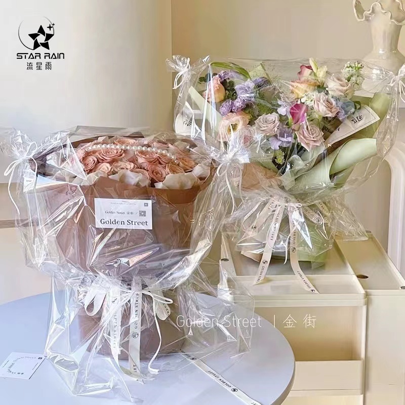 

(20 LEMBAR) Plastik OPP Bening Transparan /Flower Wrapping Tebal Untuk Parcel Hampers Flowers