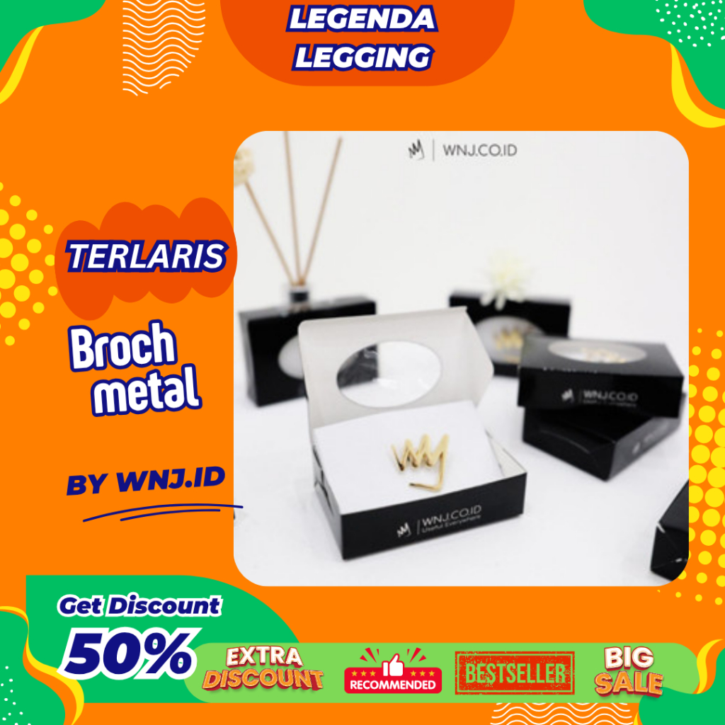 Broch Exclusivee by wnj Pin Bros Jilbab Mewah Huruf Aksesoris Hijab Hiasan Kerudung Lucu Premium Kek