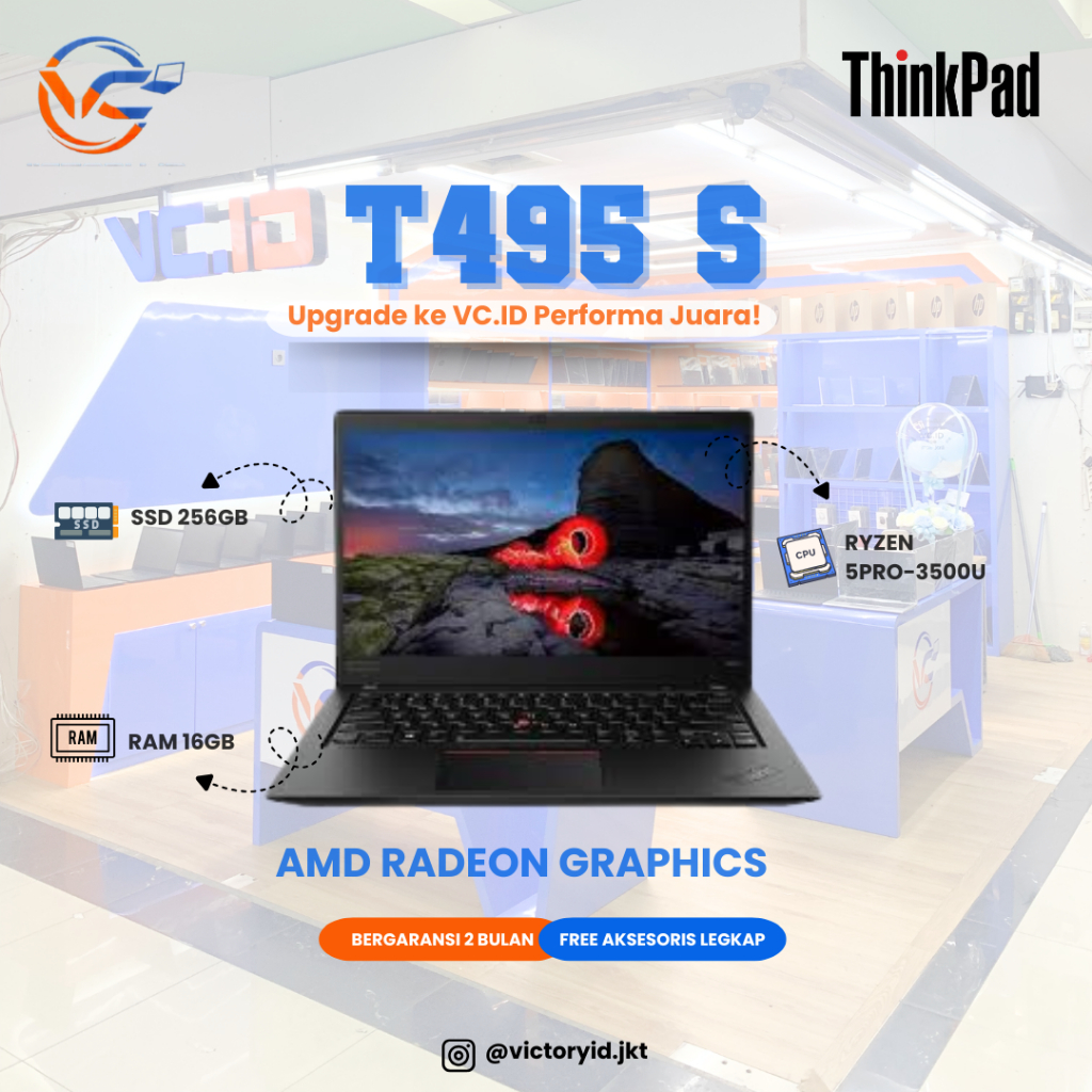 THINKPAD T495 S RYZEN 5PRO -3500U