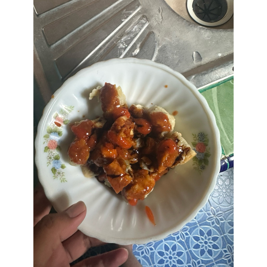 

cireng dan udang keju