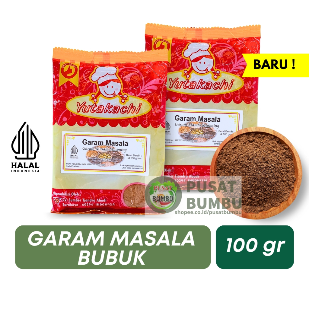 

Bumbu Garam Masala 100 gr / Rempah India Powder /Bumbu Masak Instan