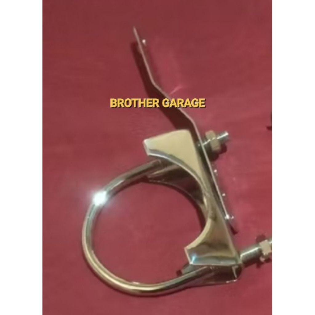 BREKET KNALPOT KOLONG CHROME RX KING / BRACKET KNALPOT RX KING KOLONG CHROME