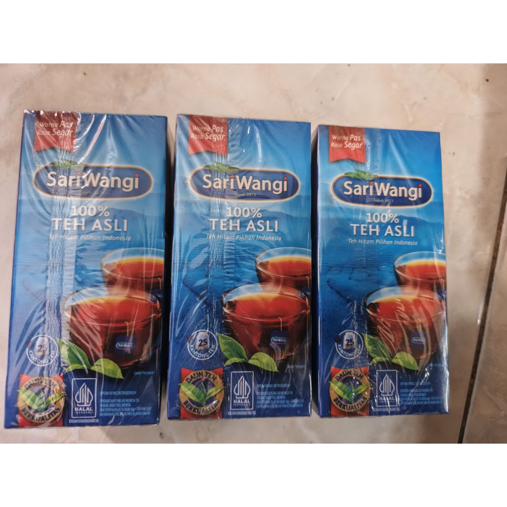 

TEH ASLI SARIWANGI BOX 25'S X 1,85