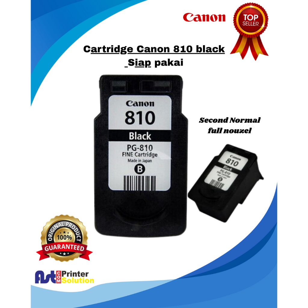 Jual Cartridge Canon 810 ,HITAM Sip pakai , Ip2770,mp258,mp237,mp287