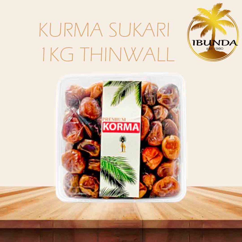 

{FREE BUBBLE} Kurma Sukari 1Kg THINWALL