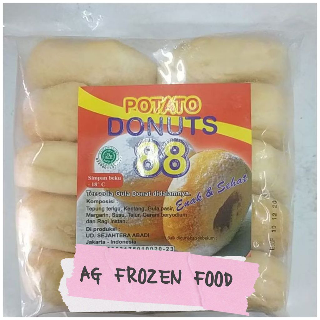

Donut 88 Besar + Bubuk Gula halus isi 10pcs