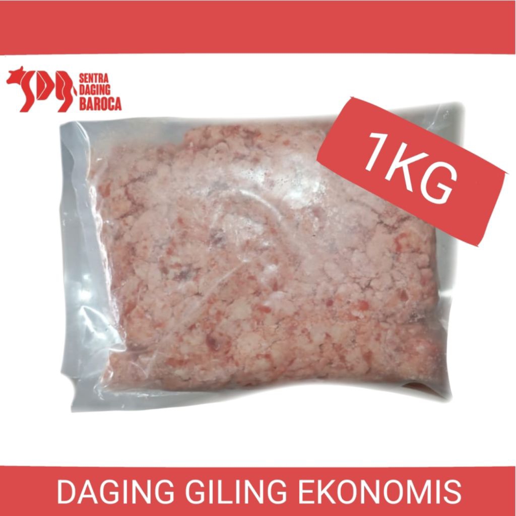 

DAGING GILING EKONOMIS 500GR/1KG (DAGING 65%, LEMAK 35%)