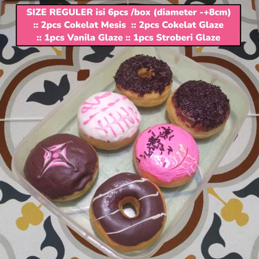 

FRESH DONUTS - Donat reguler isi 6 perbox