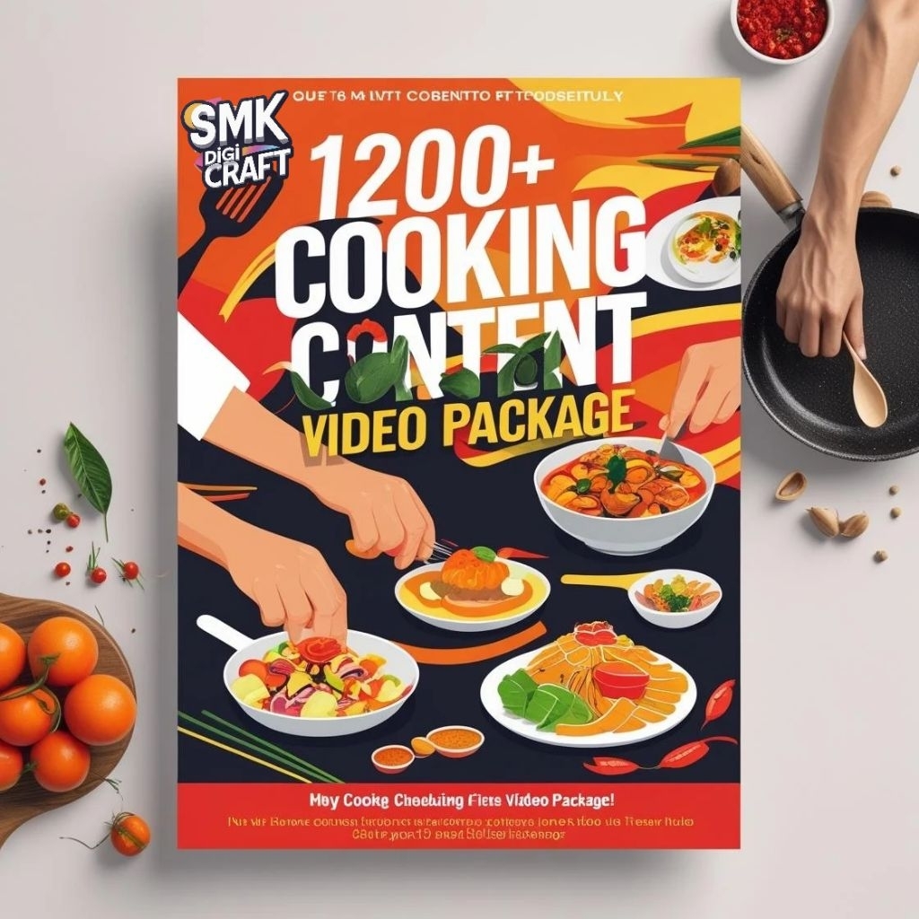 1200+ Video Konten Memasak Viral + LINK + BONUS - Tinggal Upload & Auto FYP