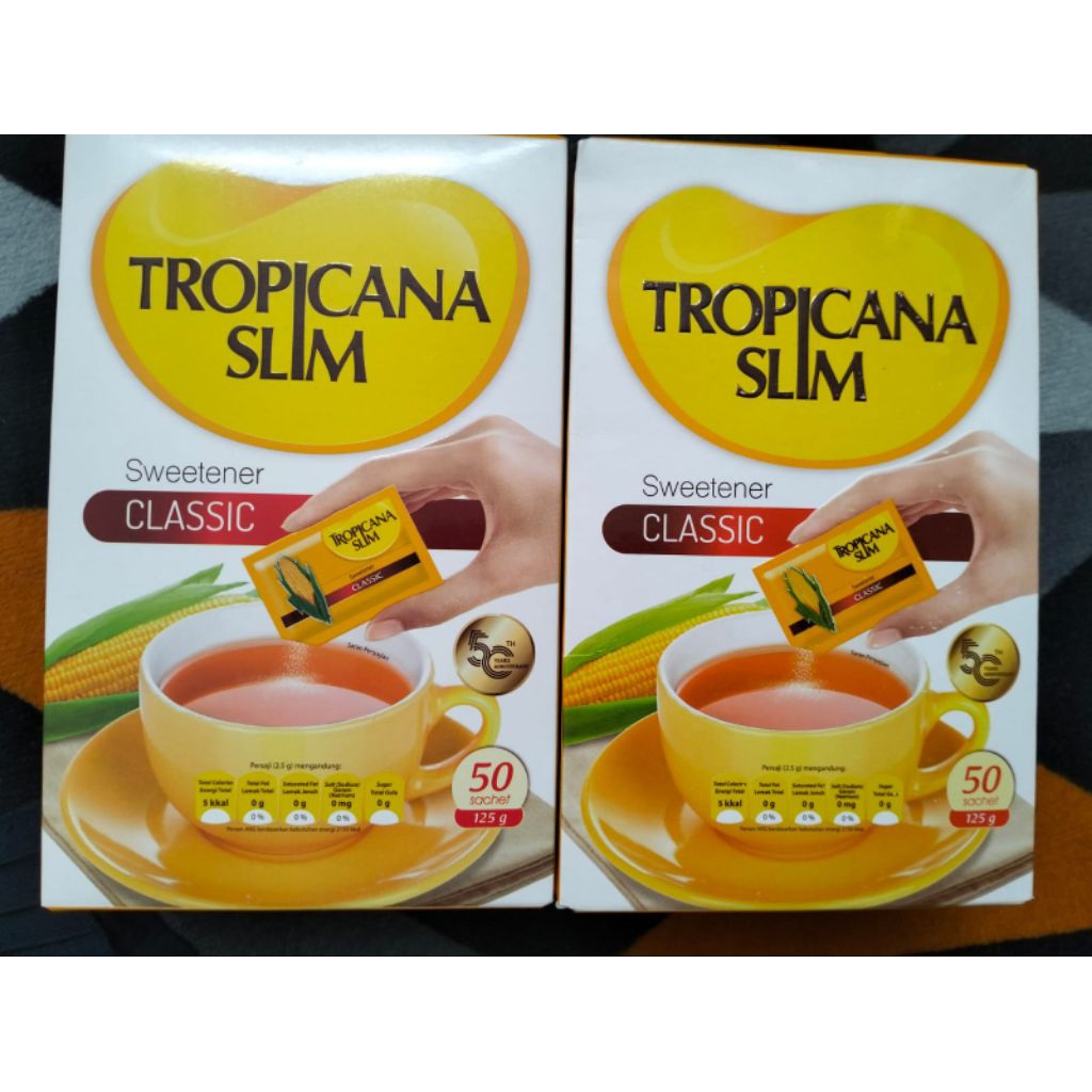 

Tropicana Slim Sweetener Classic Box 50sachet