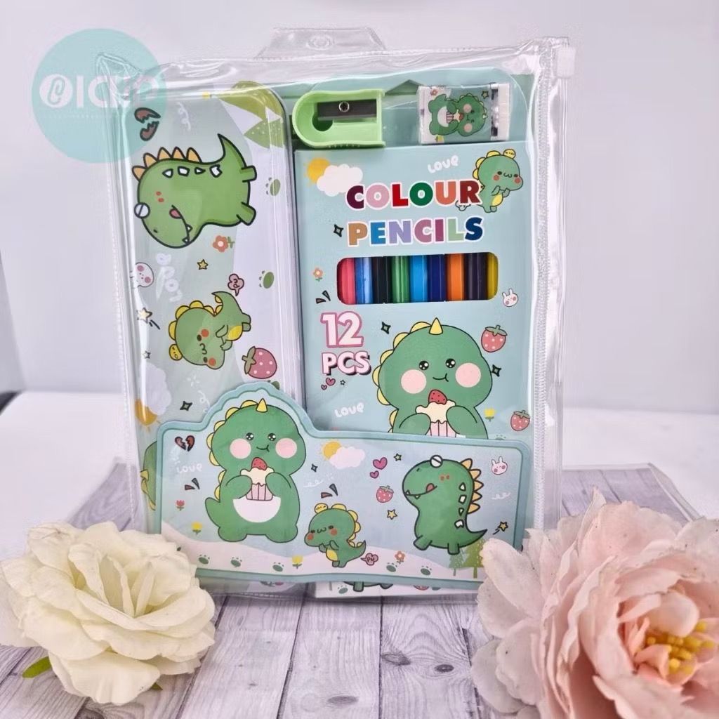 

Study Set + Skype Jum / Study set pensil warna / Atk / perlengkapan Sekolah