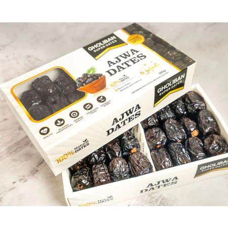 

Kurma Ajwa Gholiban Premium Dates 500gr